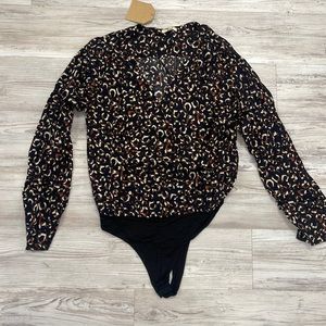 BNWT Kori Leopard Thong Bodysuit